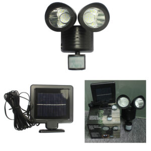 Lampe Solaire Double Tête 22LED