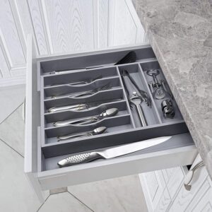 Organisateur de Tiroir en Bambou pour Cuisine