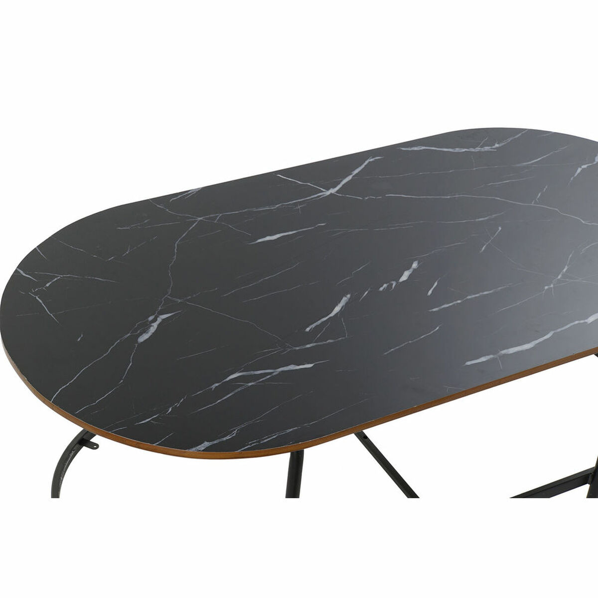 Table de Salle à Manger DKD Home Decor Bois Verre Fer 99,5 x 50 x 40 cm – Image 2