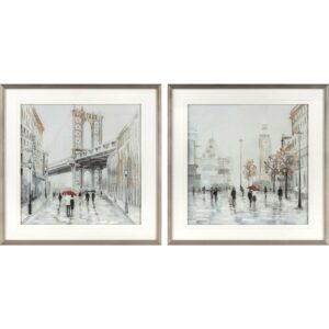 Toile DKD Home Decor polystyrène Toile 60 x 3 x 60 cm 63 x 3 x 63 cm