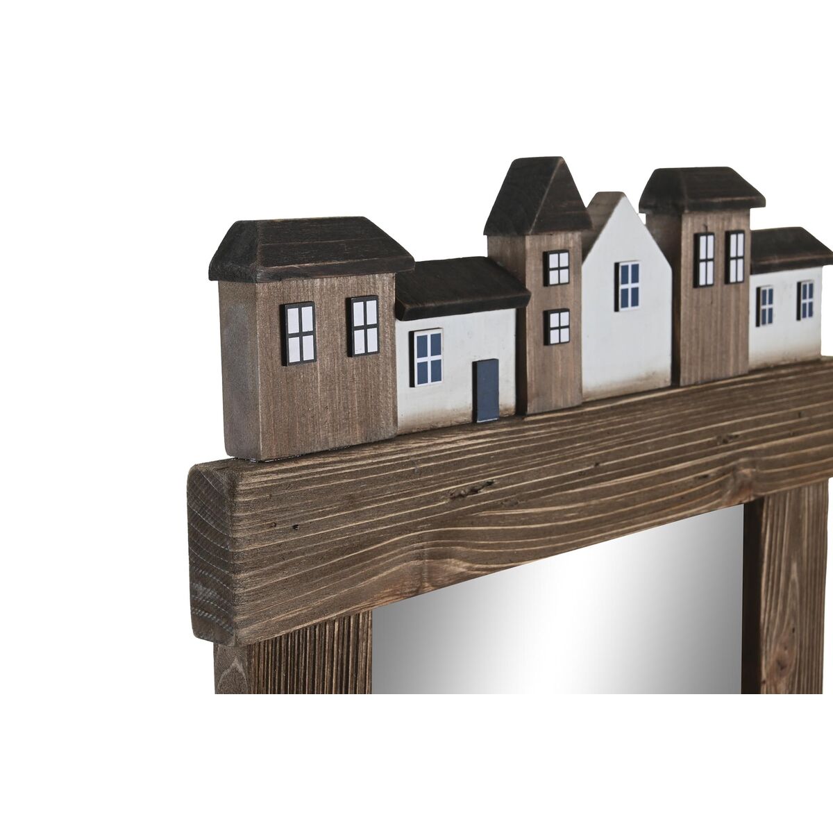 Miroir mural Marron Finition vieillie – Image 2
