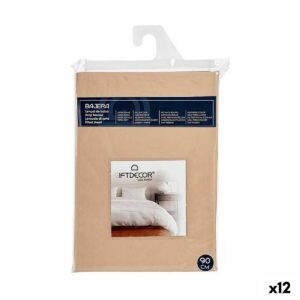 Drap housse Gift Decor Beige 90 cm (12 Unités)