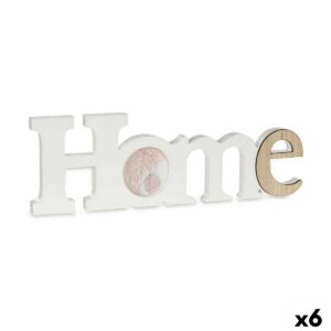 Cadre photo Gift Decor Home Blanc Marron Bois MDF (6 Unités)