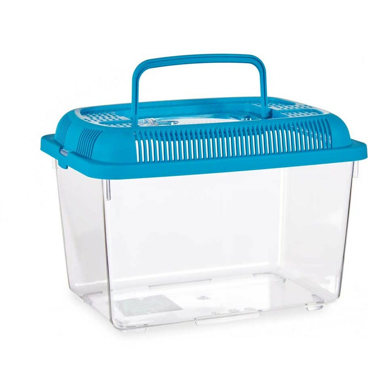Bocal à poisson Mascow Bleu Plastique 3 L 17 x 16 x 24 cm Avec poignée Moyen (12 Unités) – Image 2