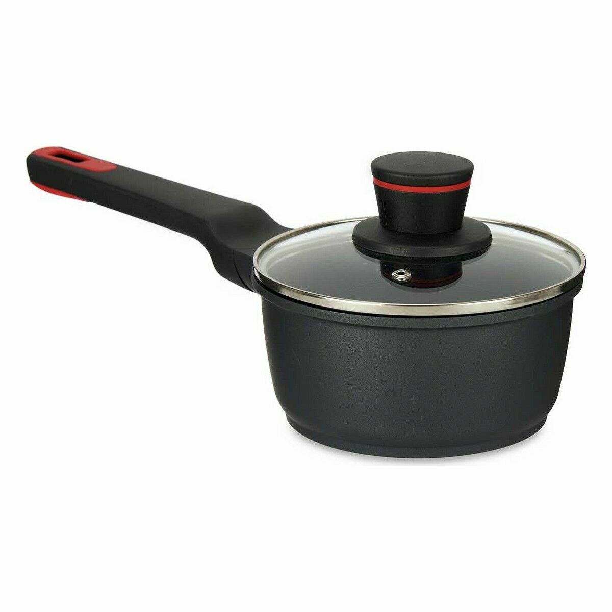 Casserole avec couvercle Kinvara Noir Métal Aluminium — Lot de 6 – Image 2